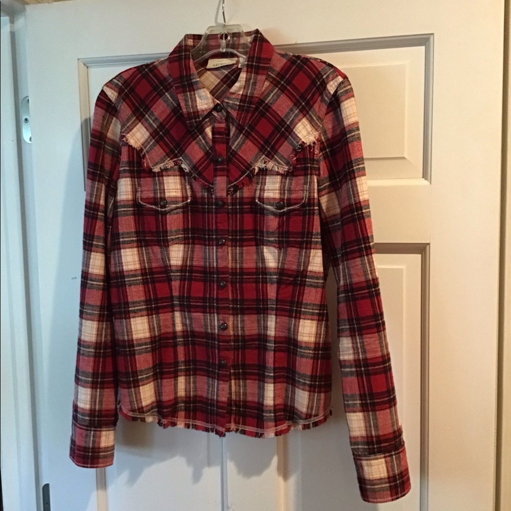 Cowboy styled flannel blouse